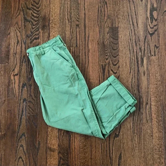 Sundance Pants - Sundance Women’s 10P Hunter Green Cropped 4-pocket Khaki Pants - VGUC!